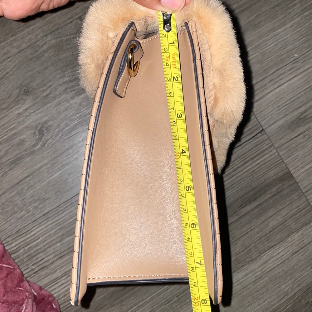 ALDO TAUPE FUR BAG - Picture 13 of 15